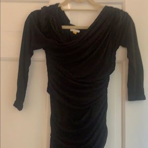Long sleeve black dress